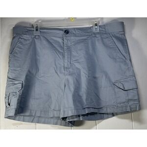 Lee Women's Size‎ 20 Gray Cargo Shorts Cotton Blend Casual